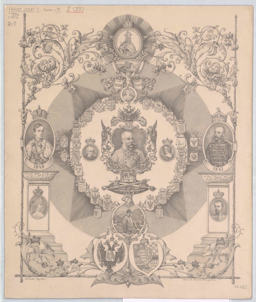 Kaiser von Österreich Franz Joseph I. von Artist Unknown
