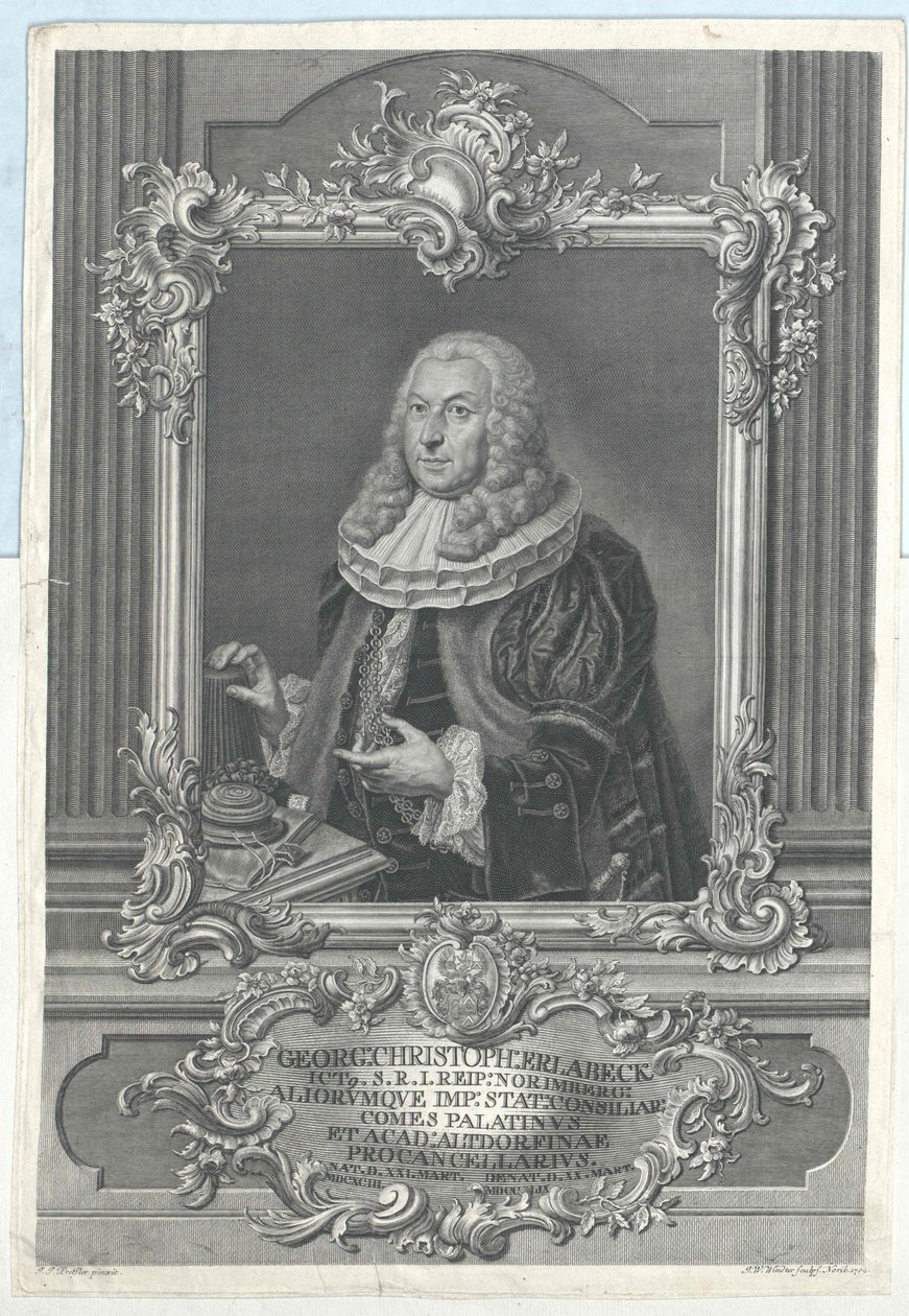 George Christoph Erlabeck von Artist Unknown