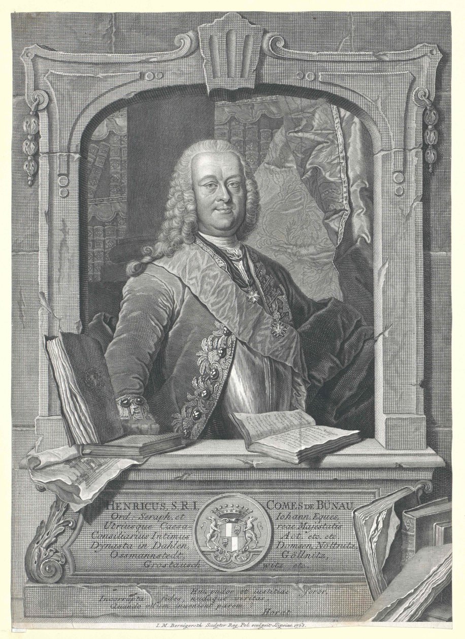 Heinrich Graf von Bünau von Artist Unknown