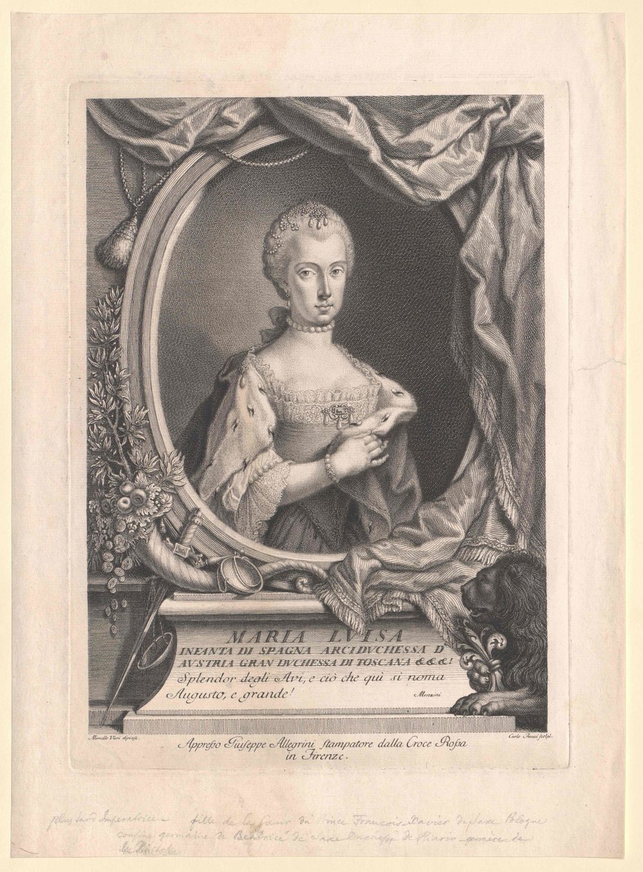 Infantin von Spanien Maria Luisa von Artist Unknown
