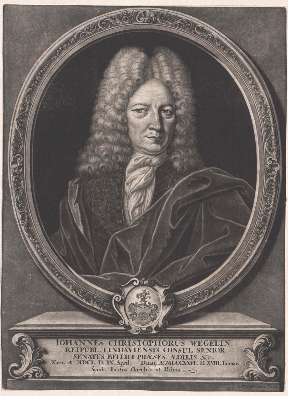 Johann Christoph Wegelin von Artist Unknown