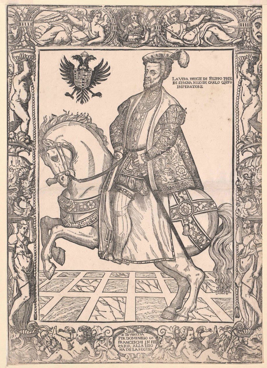 König von Spanien Philipp II von Artist Unknown
