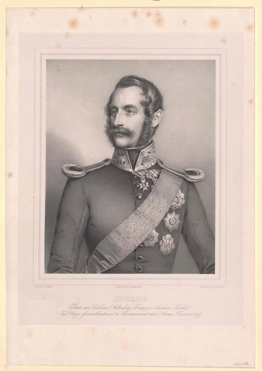 Prinz von Sachsen-Altenburg Eduard von Artist Unknown