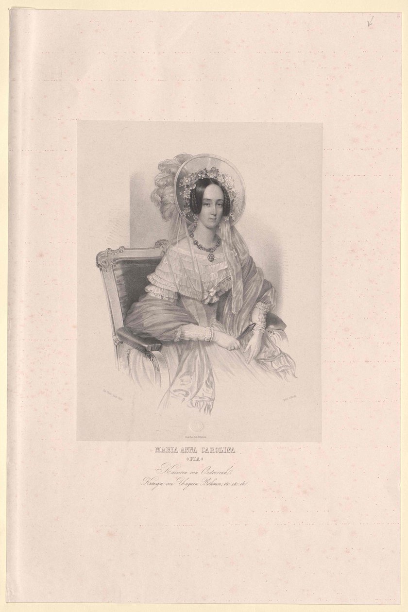 Prinzessin von Savoyen-Sardinien Maria Anna von Artist Unknown