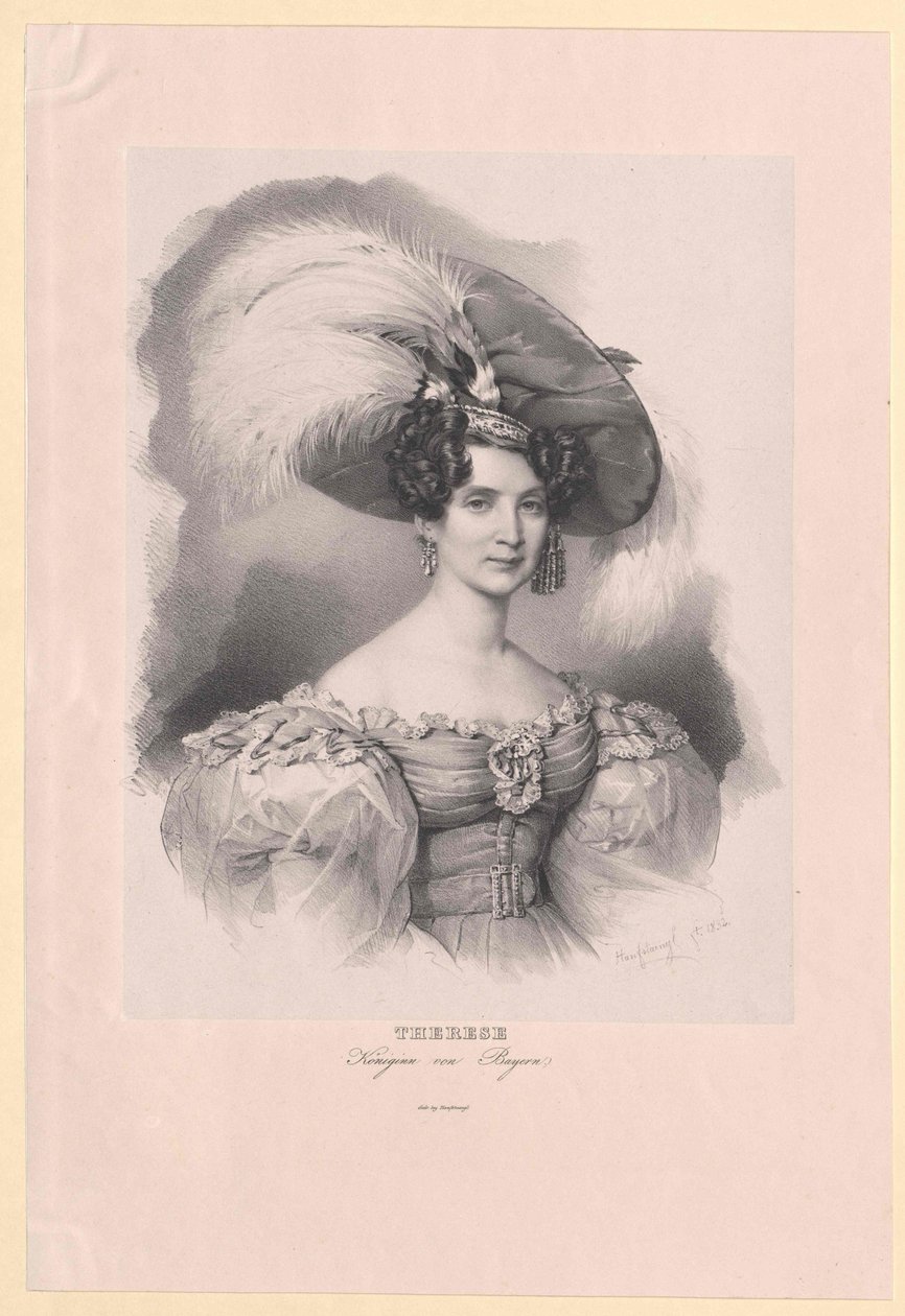Prinzessin von Sachsen-Hildburghausen Therese (1792-1854) von Artist Unknown