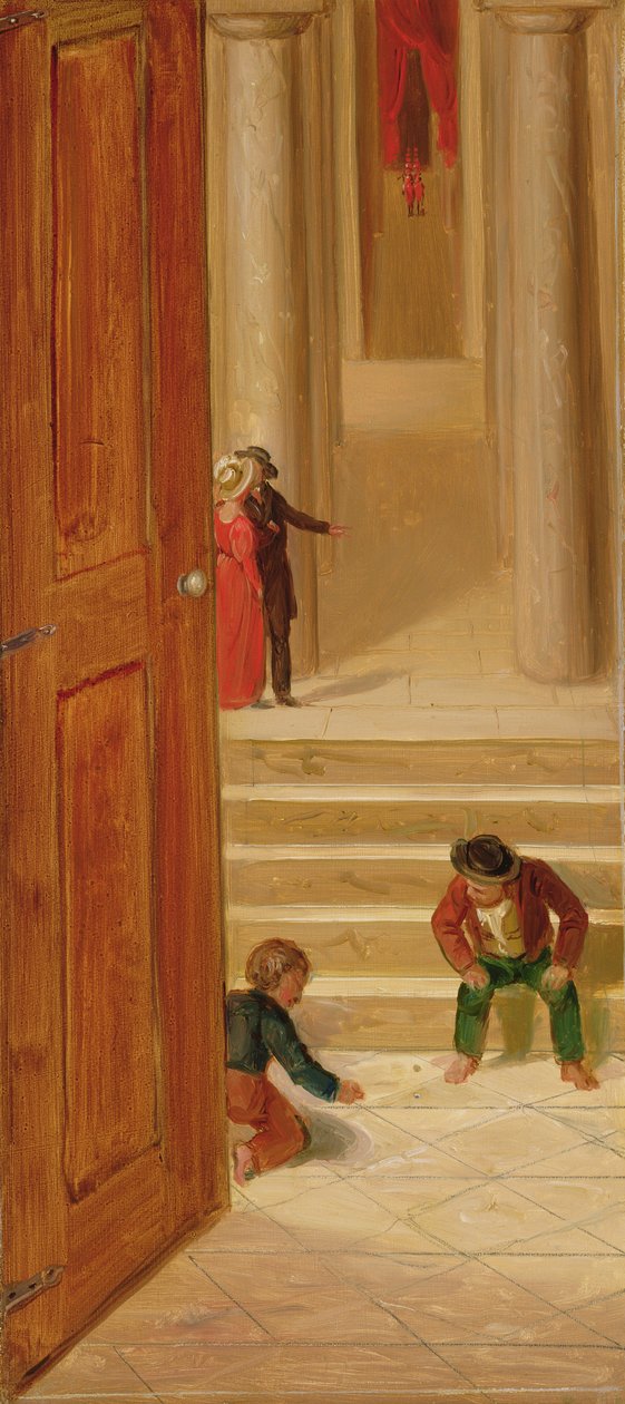 Jungen spielen Murmeln, 1936 von Asher Brown Durand
