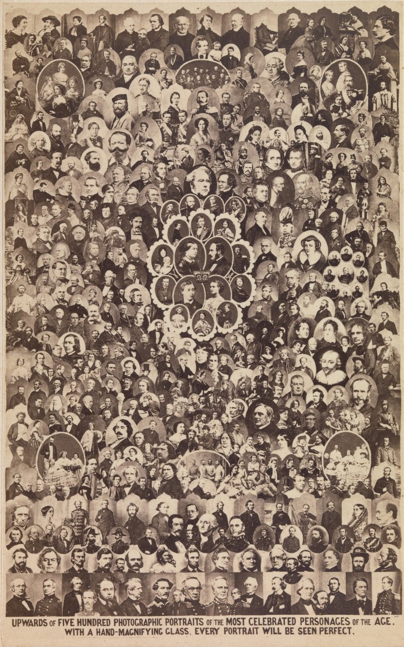 Über fünfhundert fotografische Porträts der berühmtesten Persönlichkeiten, ca. 1864 von Ashford Brothers and Co