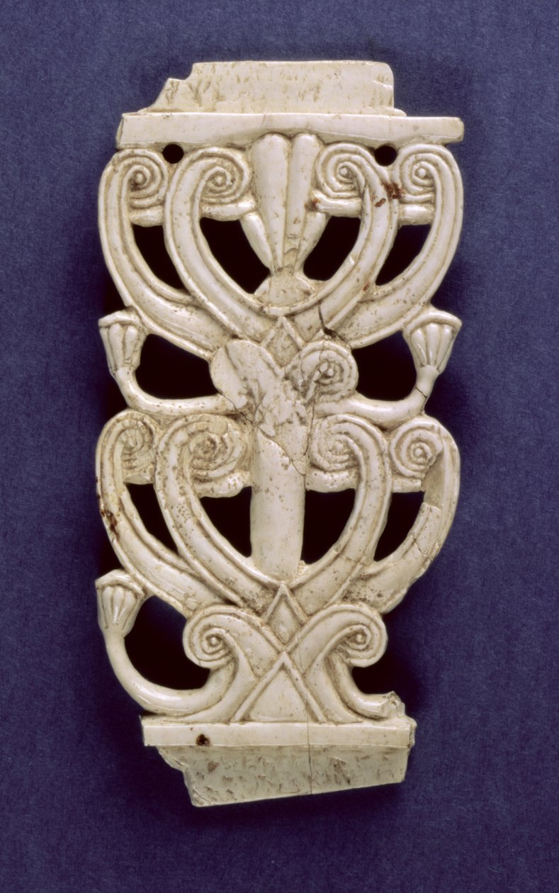Palmettenfragment aus Fort Shalmaneser, Nimrud, 8. Jahrhundert v. Chr. von Assyrian School