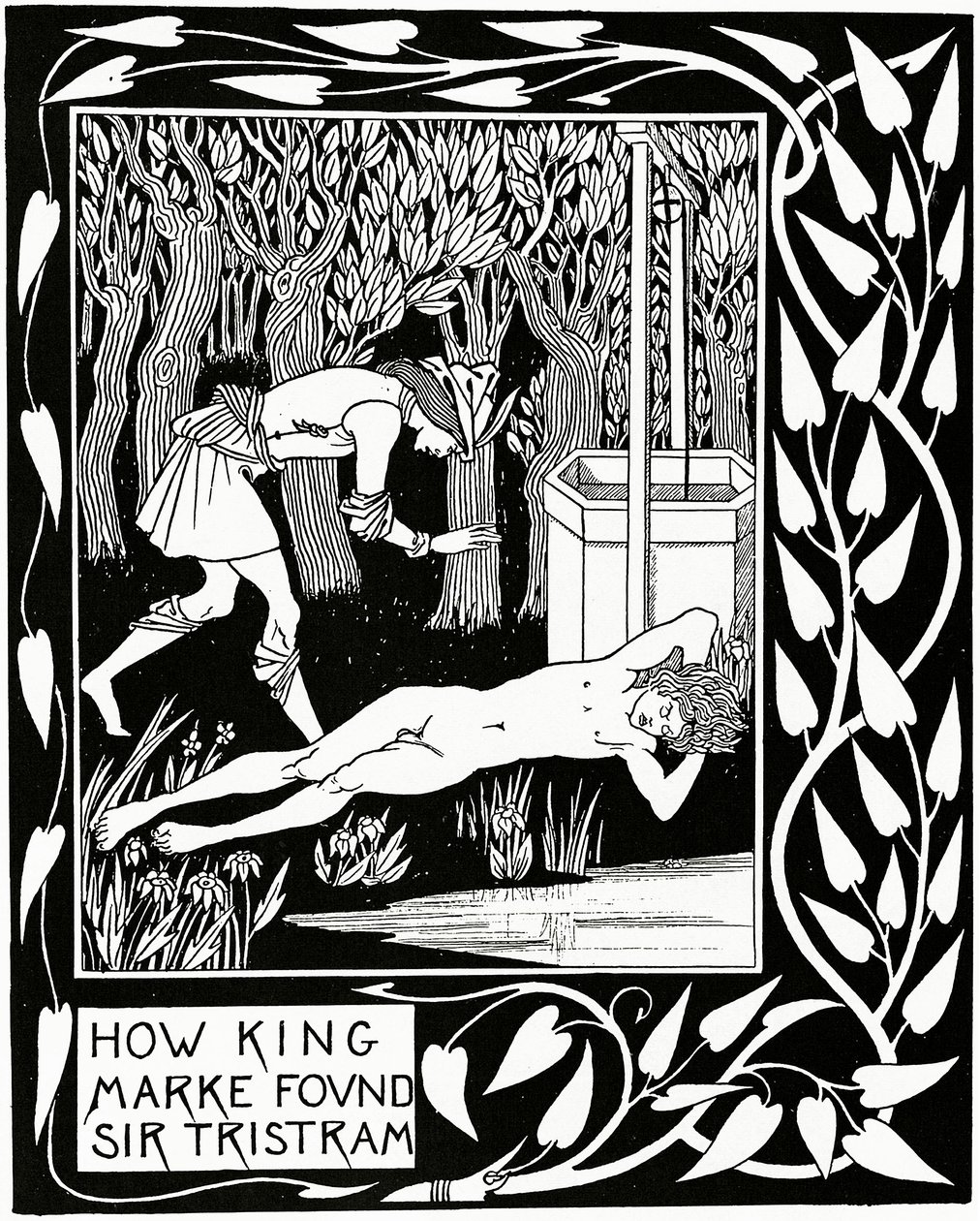 Wie König Marke Sir Tristram fand, Illustration aus 