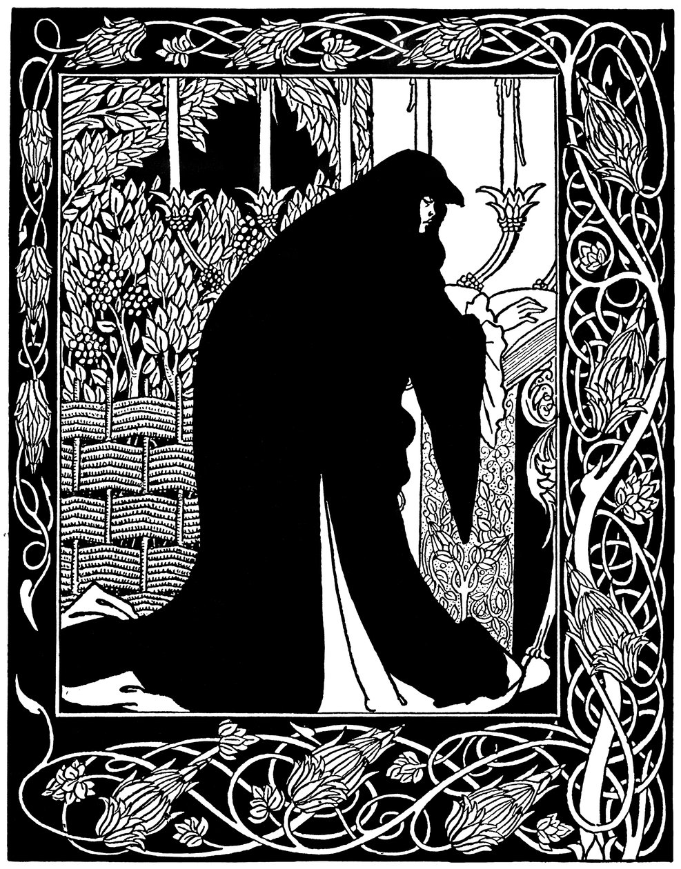 Wie Königin Guenever Nonne wurde, Illustration aus 