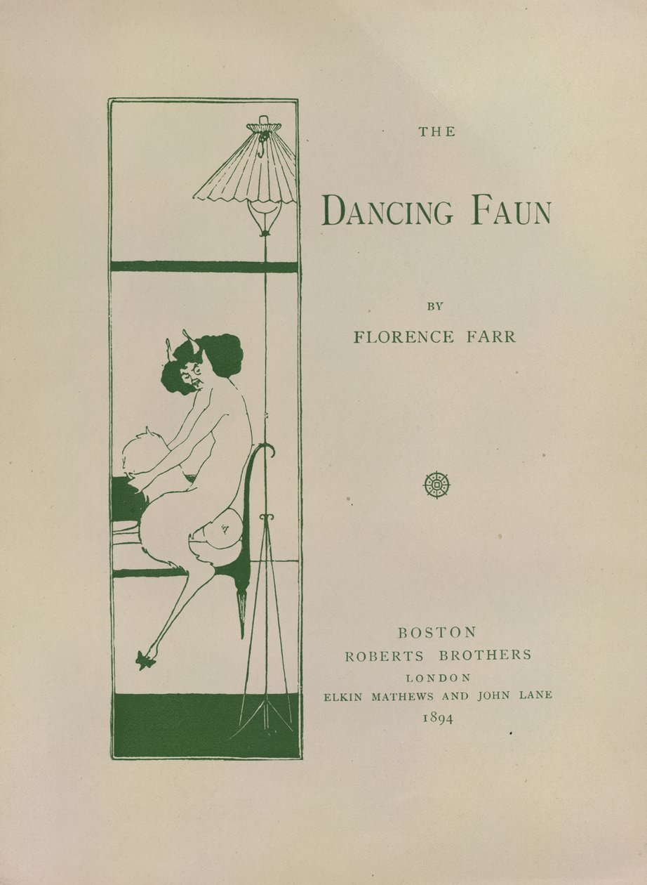 Der tanzende Faun, dekoriertes Buchpapier für 