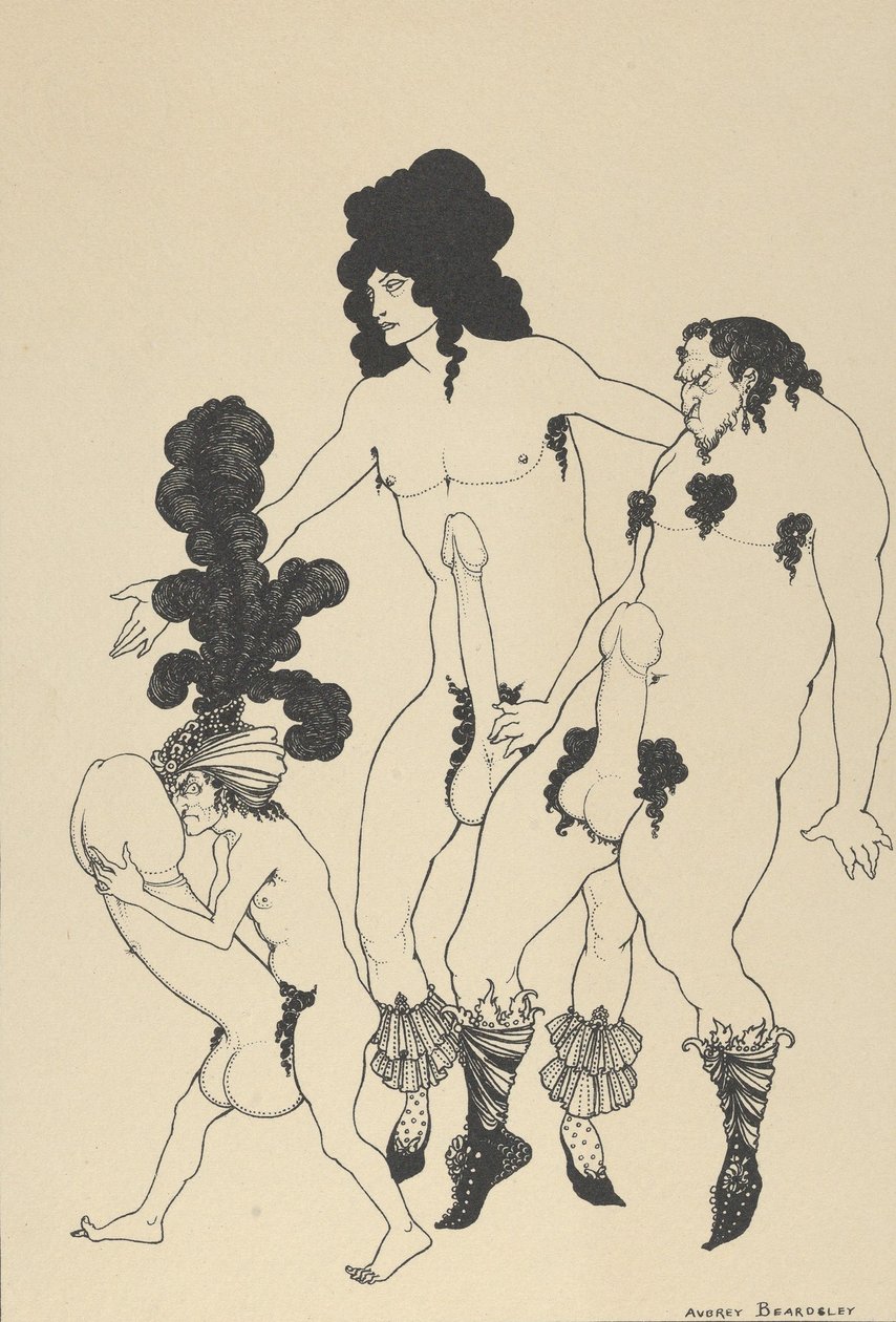 Die lakedämonischen Botschafter, für Die Lysistrata von Aristophanes, ca. 1926 von Aubrey Beardsley