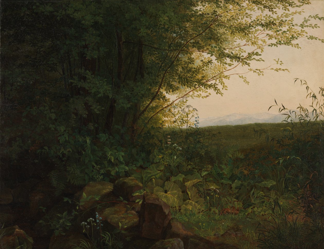 Am Waldrand, ca. 1820 von August Heinrich