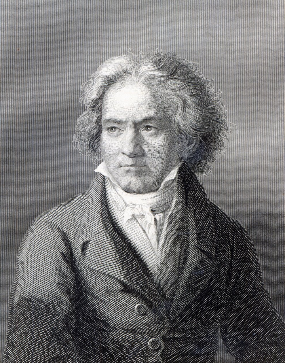 Ludwig van Beethoven, graviert von William Holl dem Jüngeren (Gravur) von August Karl Friedrich von Kloeber