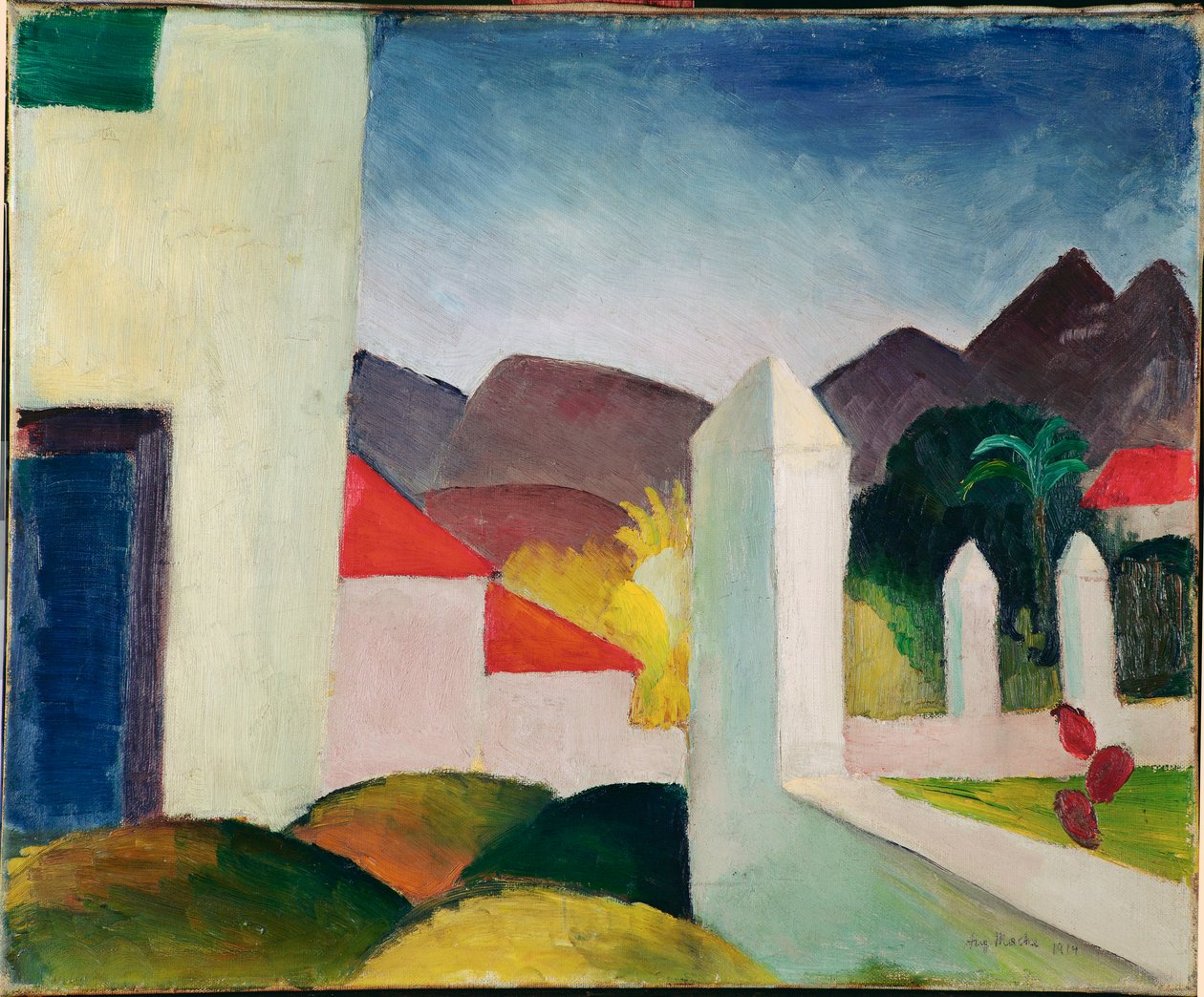 Tunesische Landschaft von August Macke