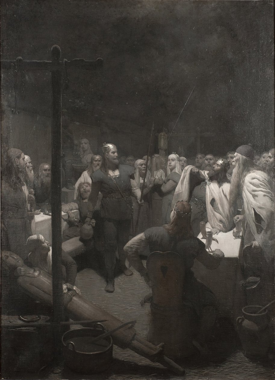 Balders Scheiterhaufen (aus Frithiofs Saga) von August Malmström