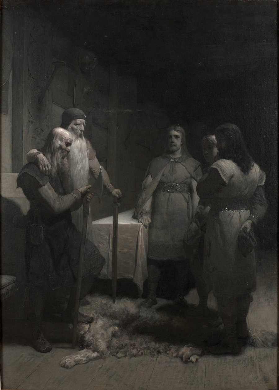 Kung Bele und Thorsten Vikingsson (aus Frithiofs Saga) von August Malmström