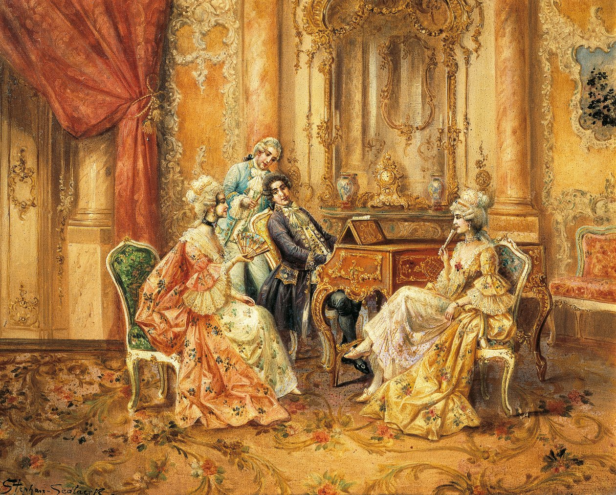 Am Klavier, von Stephan Sedlacek von August Stephan Sedlacek