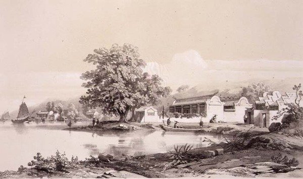 Mandarinhaus am Macao-Kanton-Kanal, Tafel 20 aus 