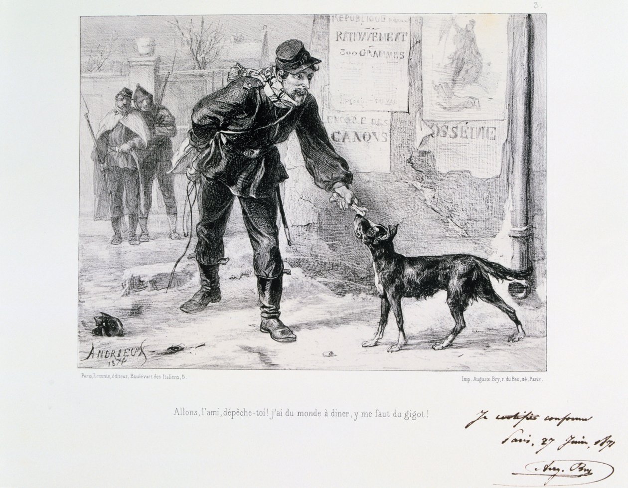 Belagerung von Paris, Deutsch-Französischer Krieg, 1871 von Auguste Bry