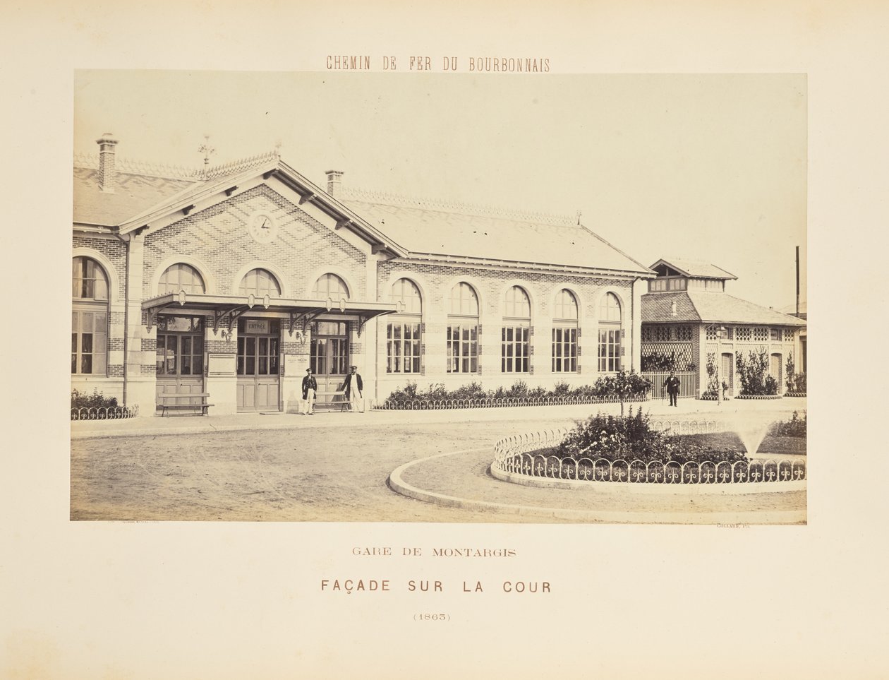 Bahnhof Montargis, Fassade zum Hof von Auguste Hippolyte Collard