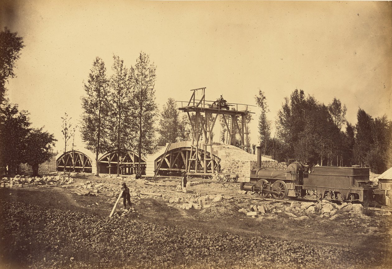 Viadukt über den Bonson (Loire-Tal) von Auguste Hippolyte Collard