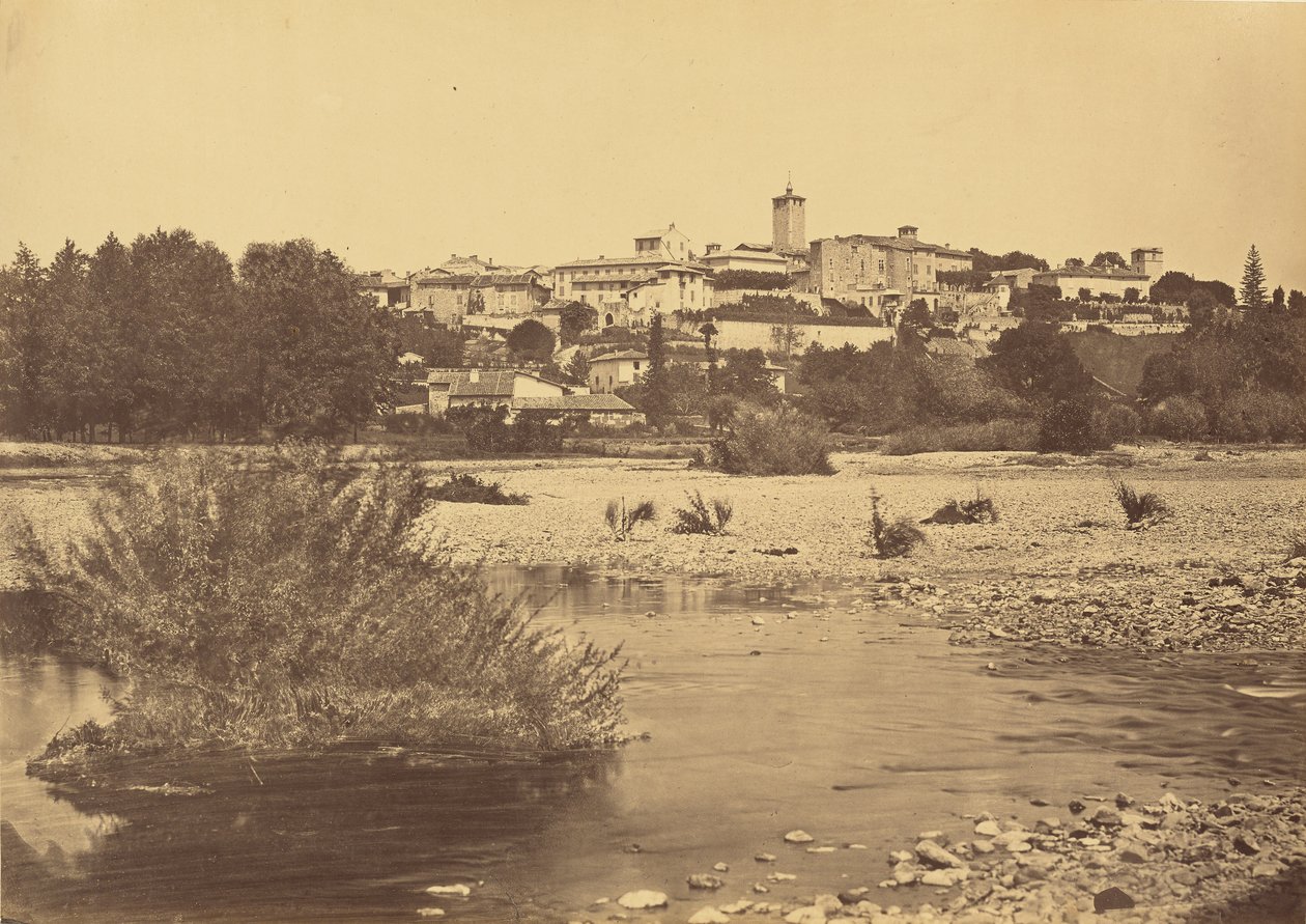 Dorf Chazay, Blick von der Eisenbahn von Auguste Hippolyte Collard