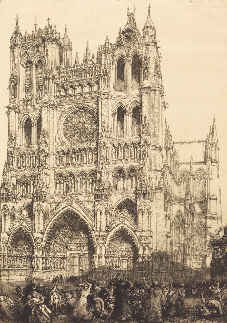 Kathedrale von Amiens - Inventurtag, 1907 von Auguste Lepere
