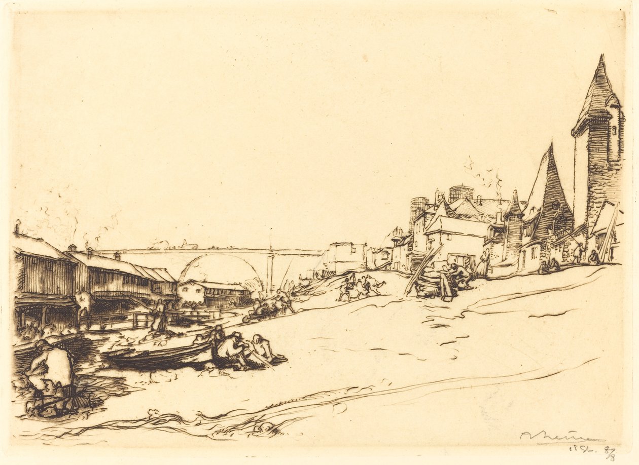 Angers - Das Haus des Königs von Polen von Auguste Lepere