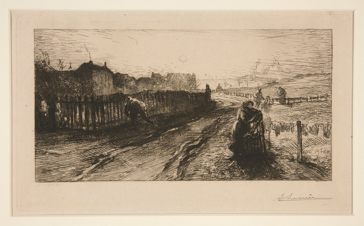 An den Befestigungen, Porte de Versailles von Auguste Lepere