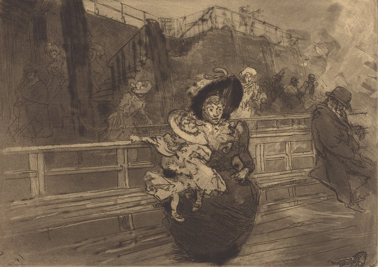 Abfahrt nach Greenwich, 1891 von Auguste Lepere