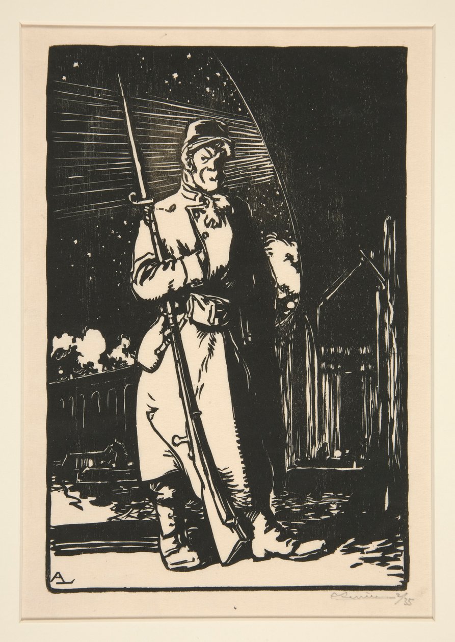 Le G. V. C. (Gardes des voies de communications), aus La Guerre de 1914, erste Serie, Nr. 9 von Auguste Lepere