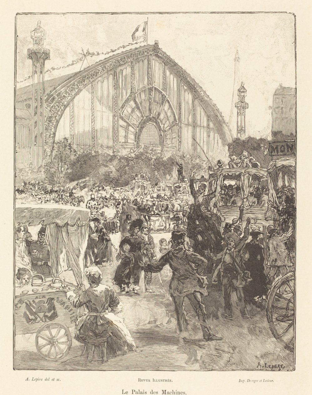 Der Palast der Maschinen von Auguste Lepere