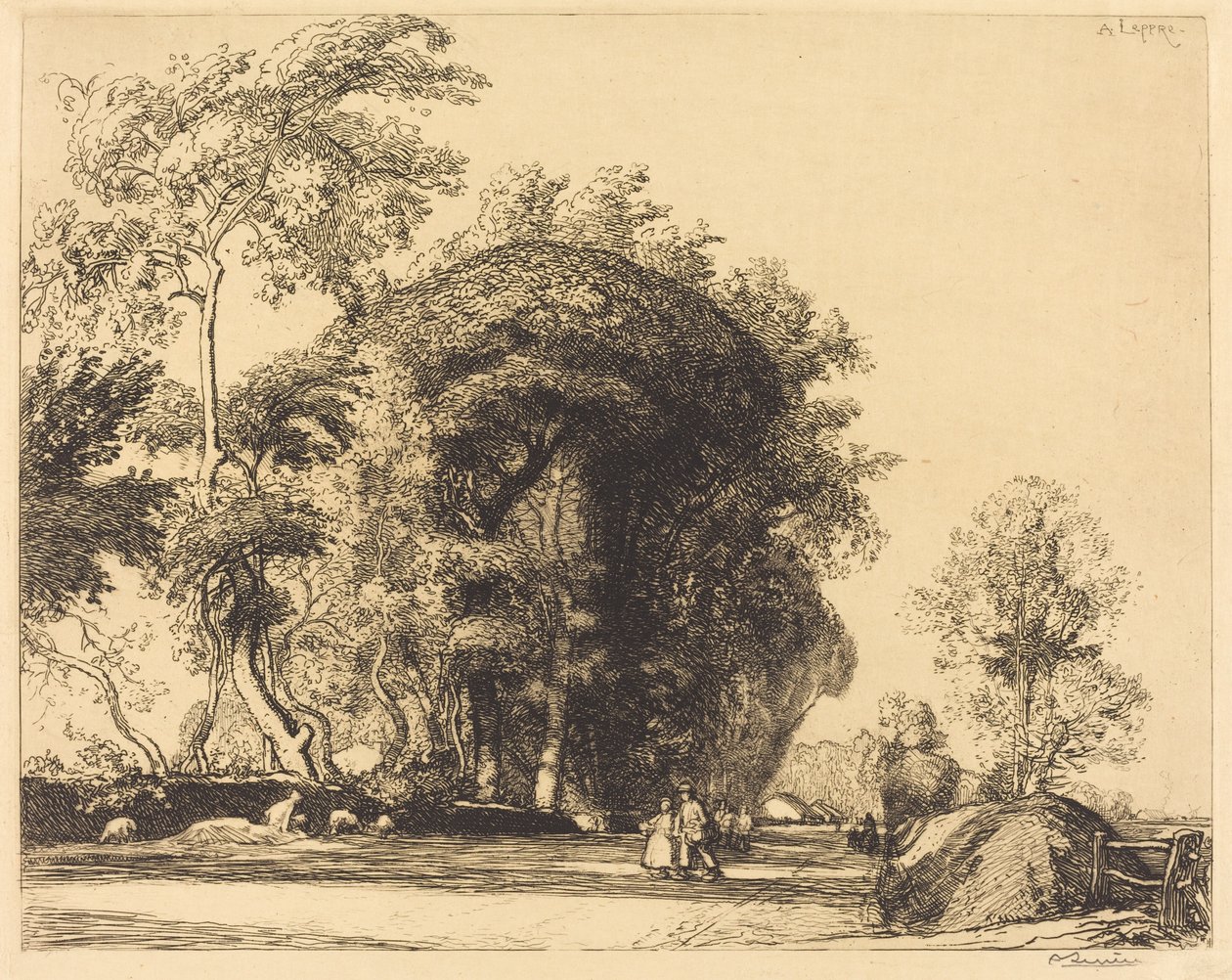 Weg von St.-Gilles, St.-Jean-de-Monts von Auguste Lepere