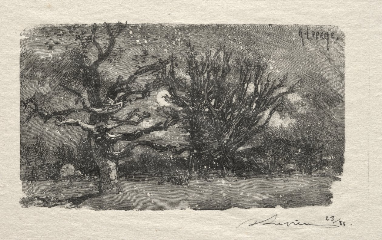 Im Schlafsaal von Lantara von Auguste Louis Lepère