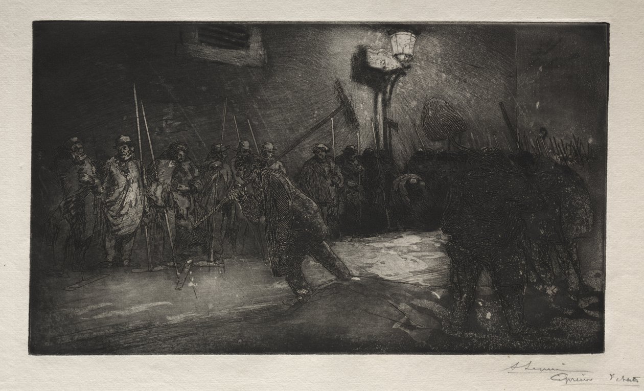 Der Ruf der Nachtkehrer von Auguste Louis Lepère