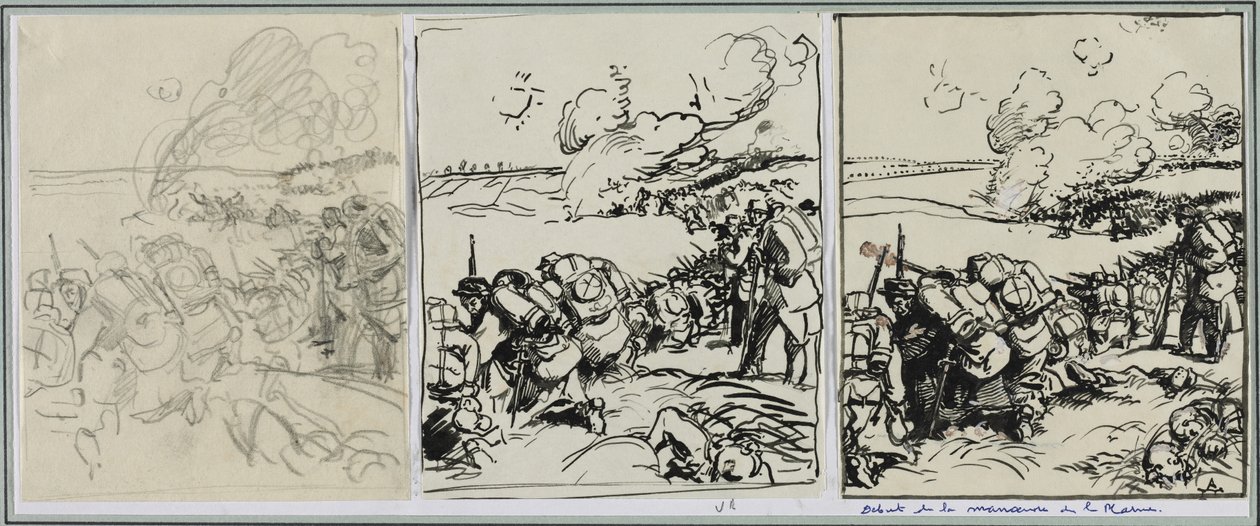 Beginn des Manövers an der Marne von Auguste Louis Lepère