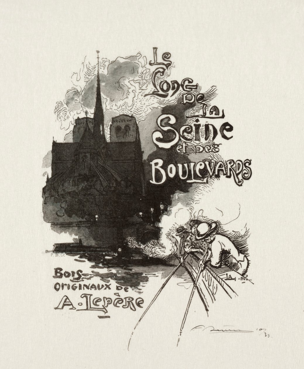 Frontispiz: Le long de la Seine et des Boulevards von Auguste Louis Lepère