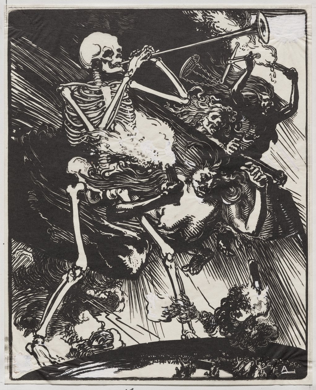 Der Tod und die Leidenschaften, die auf die Erde herabsteigen von Auguste Louis Lepère