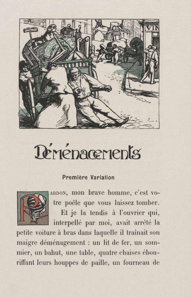 Landschaften und Straßenecken: Bewegung von Auguste Louis Lepère