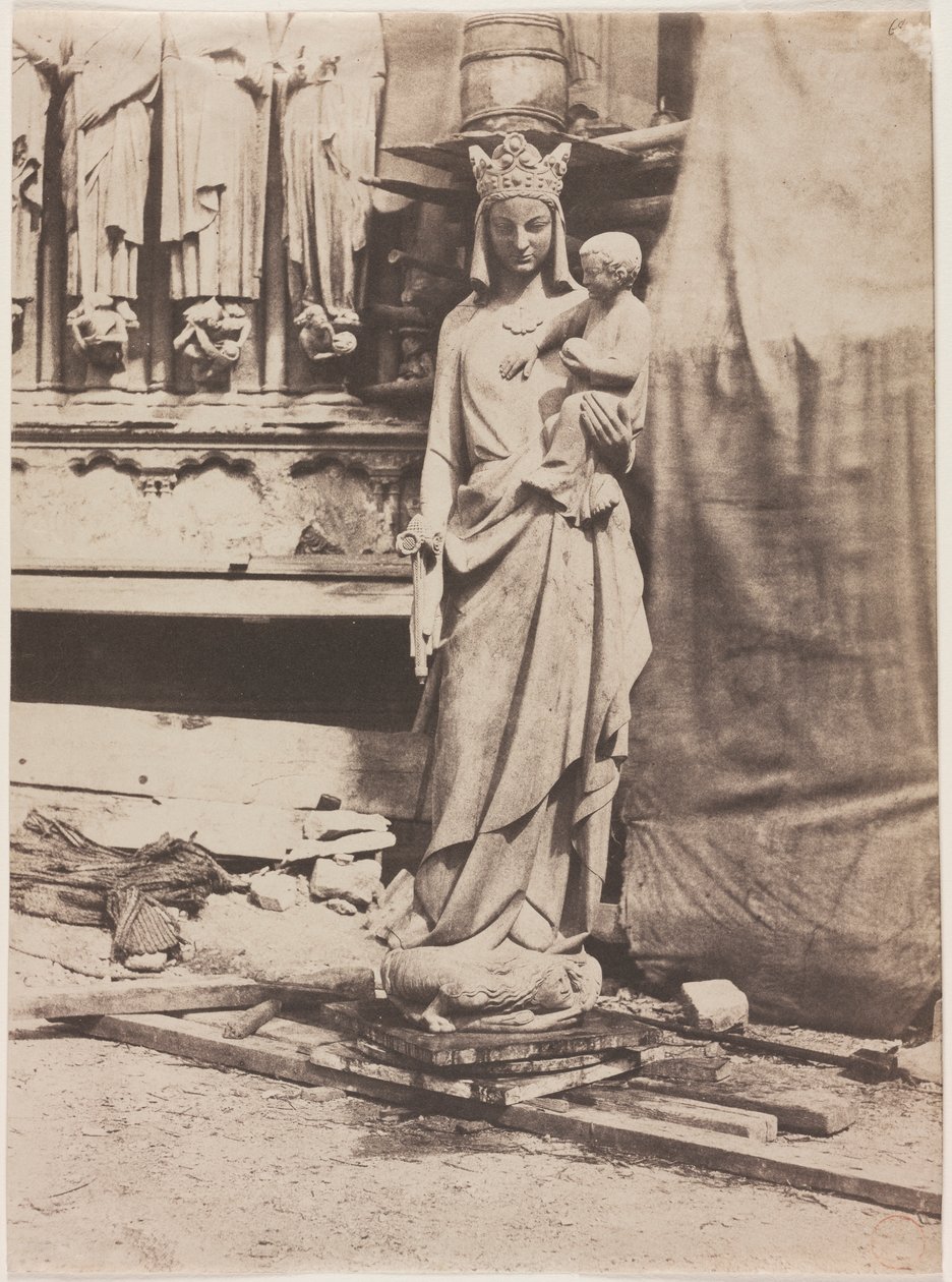 Statue der Jungfrau, Notre Dame de Paris von Auguste Mestral
