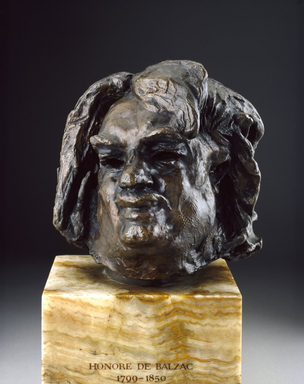 Balzac, Kopf vor der letzten Studie von Auguste Rodin