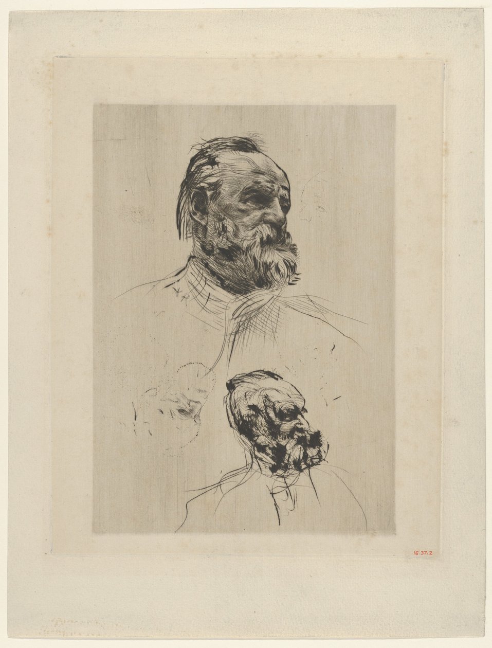 Victor Hugo Dreiviertelansicht, 1885 von Auguste Rodin