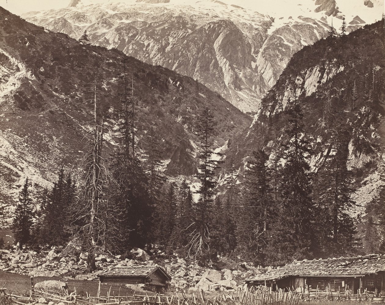 Chalet de Handeck, Haslital, Kanton Bern, Schweiz, ca. 1860 von Auguste Rosalie Bisson