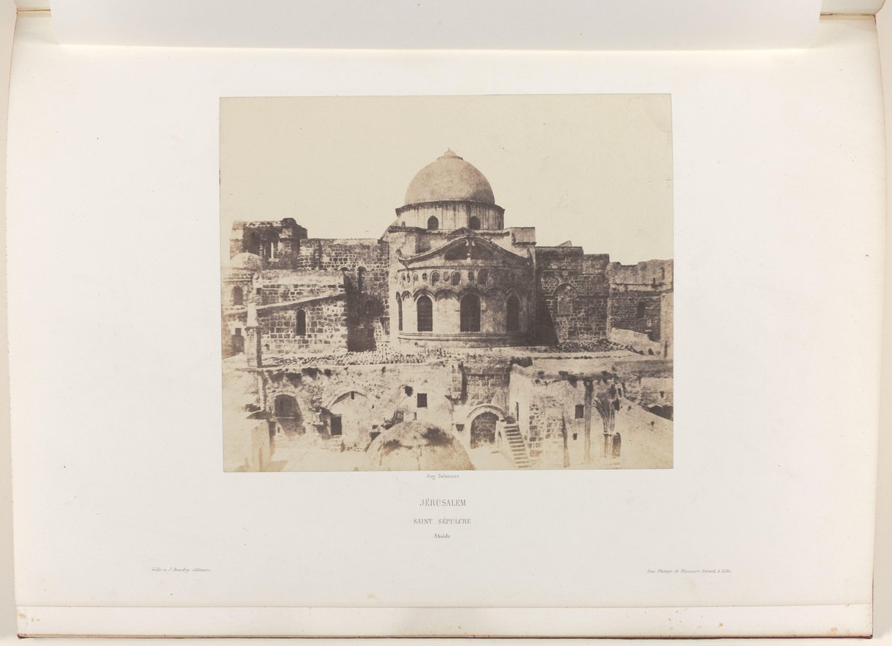 Apsis der Grabeskirche in Jerusalem von Auguste Salzmann