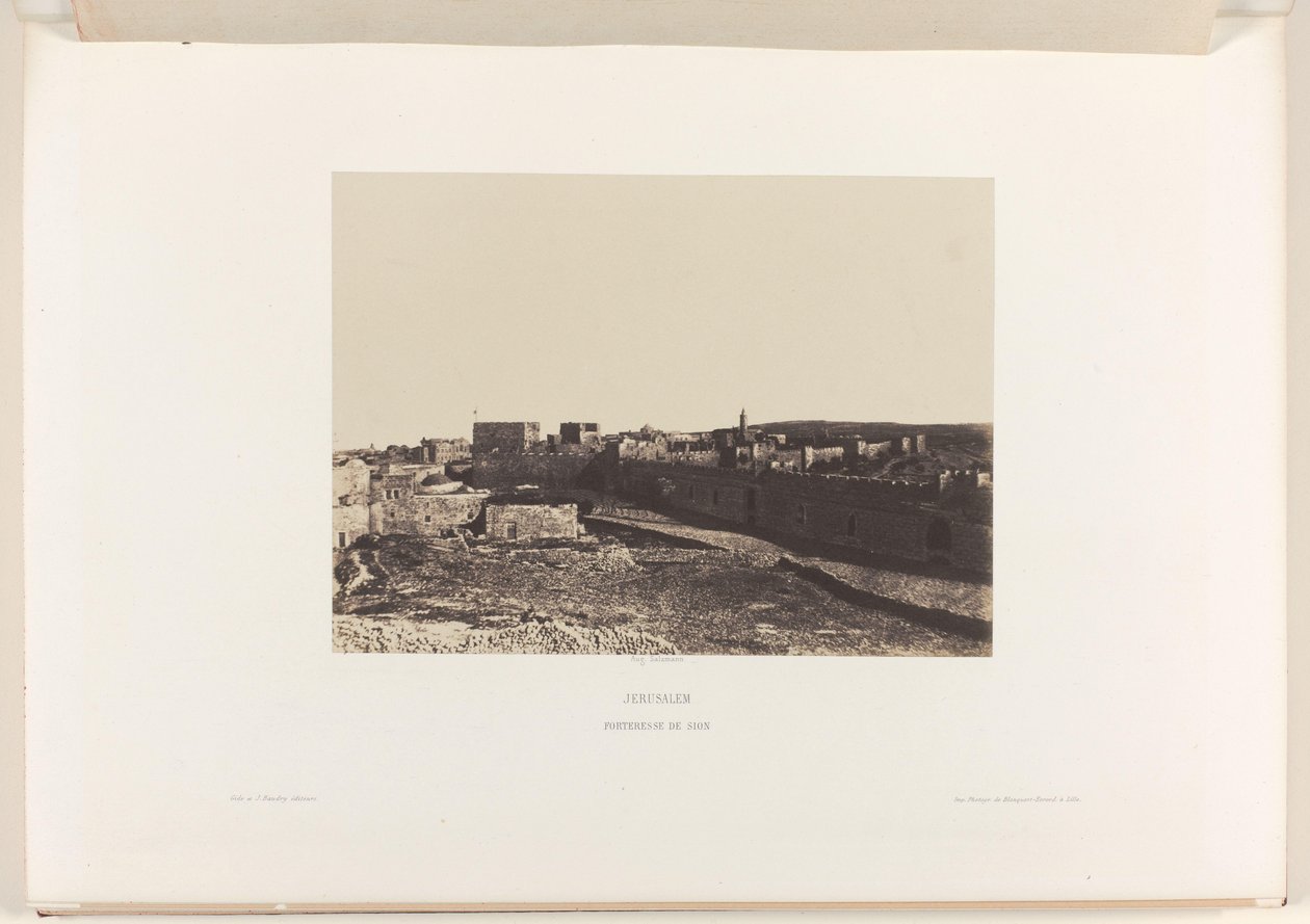 Ansicht von Jerusalem vom Zion aus von Auguste Salzmann