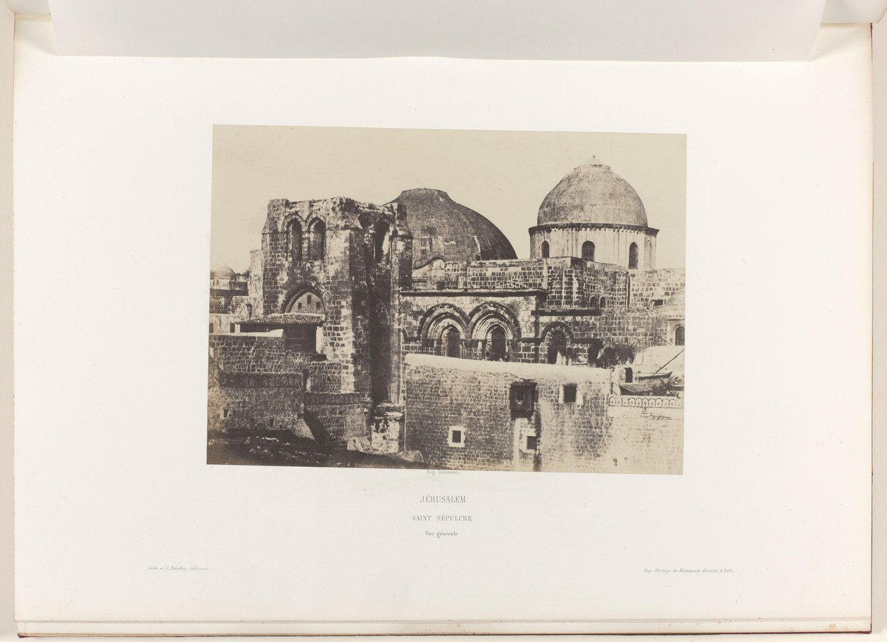 Ansicht der Grabeskirche in Jerusalem von Auguste Salzmann