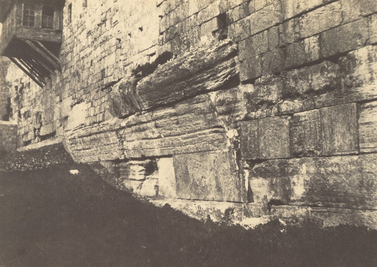 Jerusalem. Tempelbezirk. Bogen der salomonischen Brücke, die Moria mit Zion verband von Auguste Salzmann