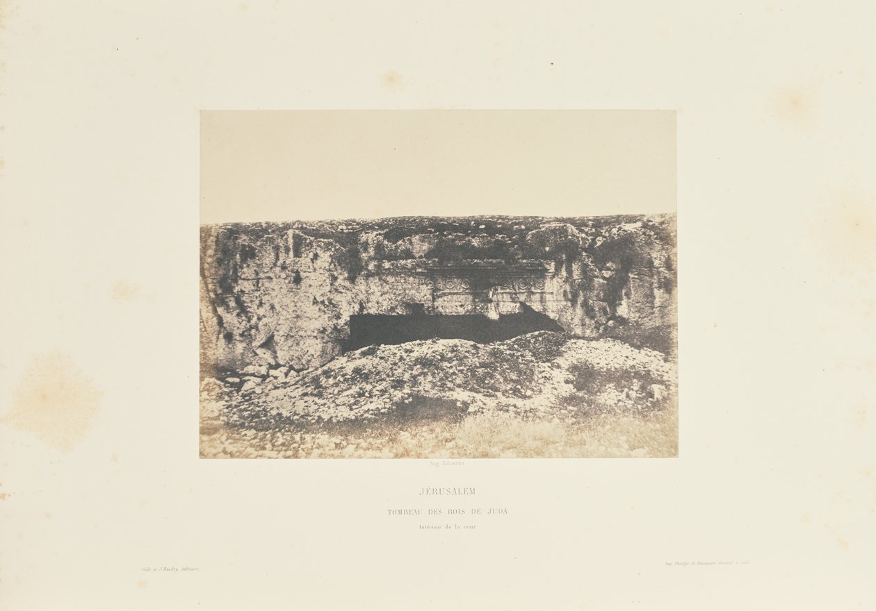Jerusalem. Grab der Könige von Juda. Innenhof von Auguste Salzmann