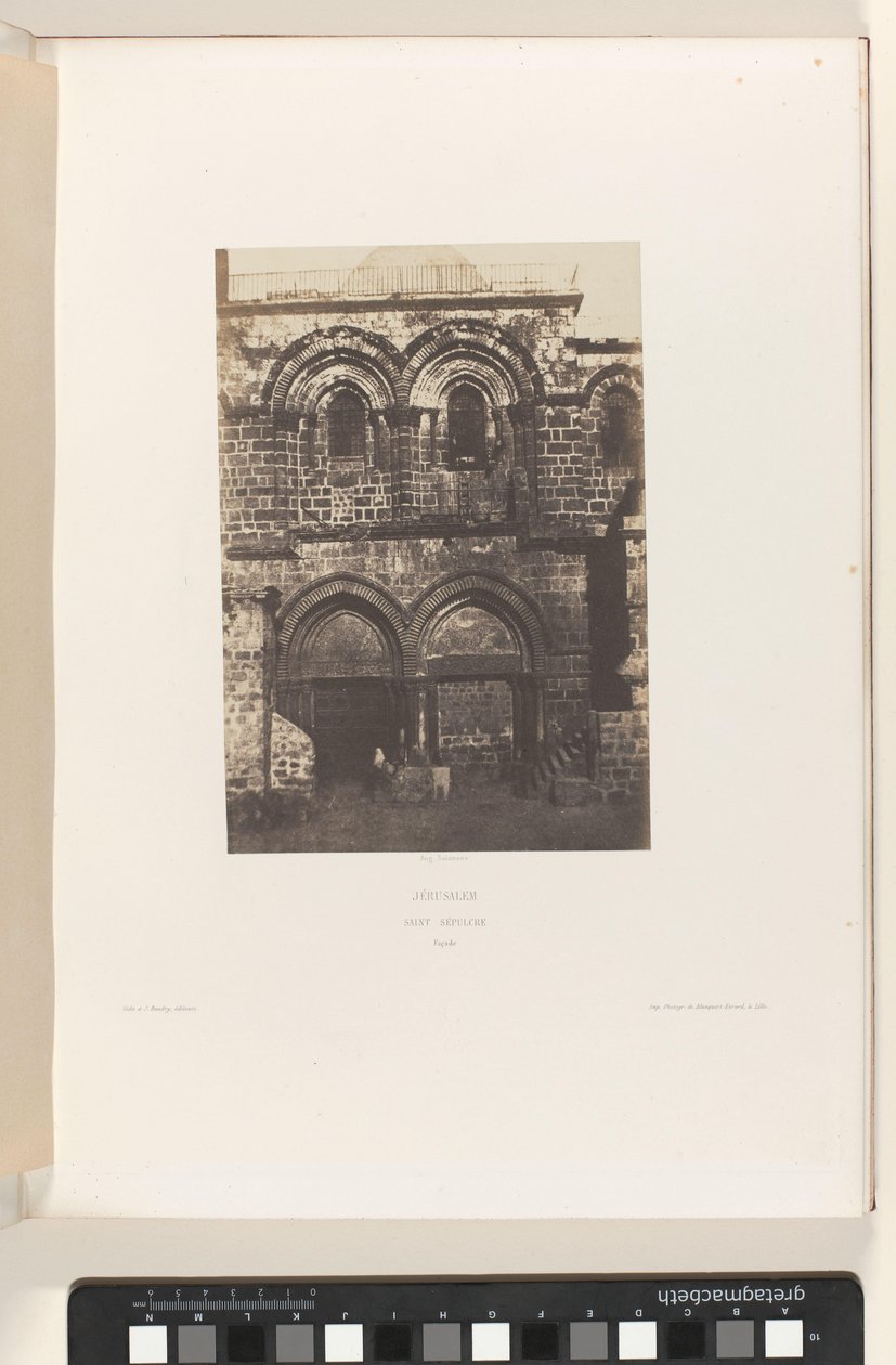Fassade der Grabeskirche, Jerusalem von Auguste Salzmann